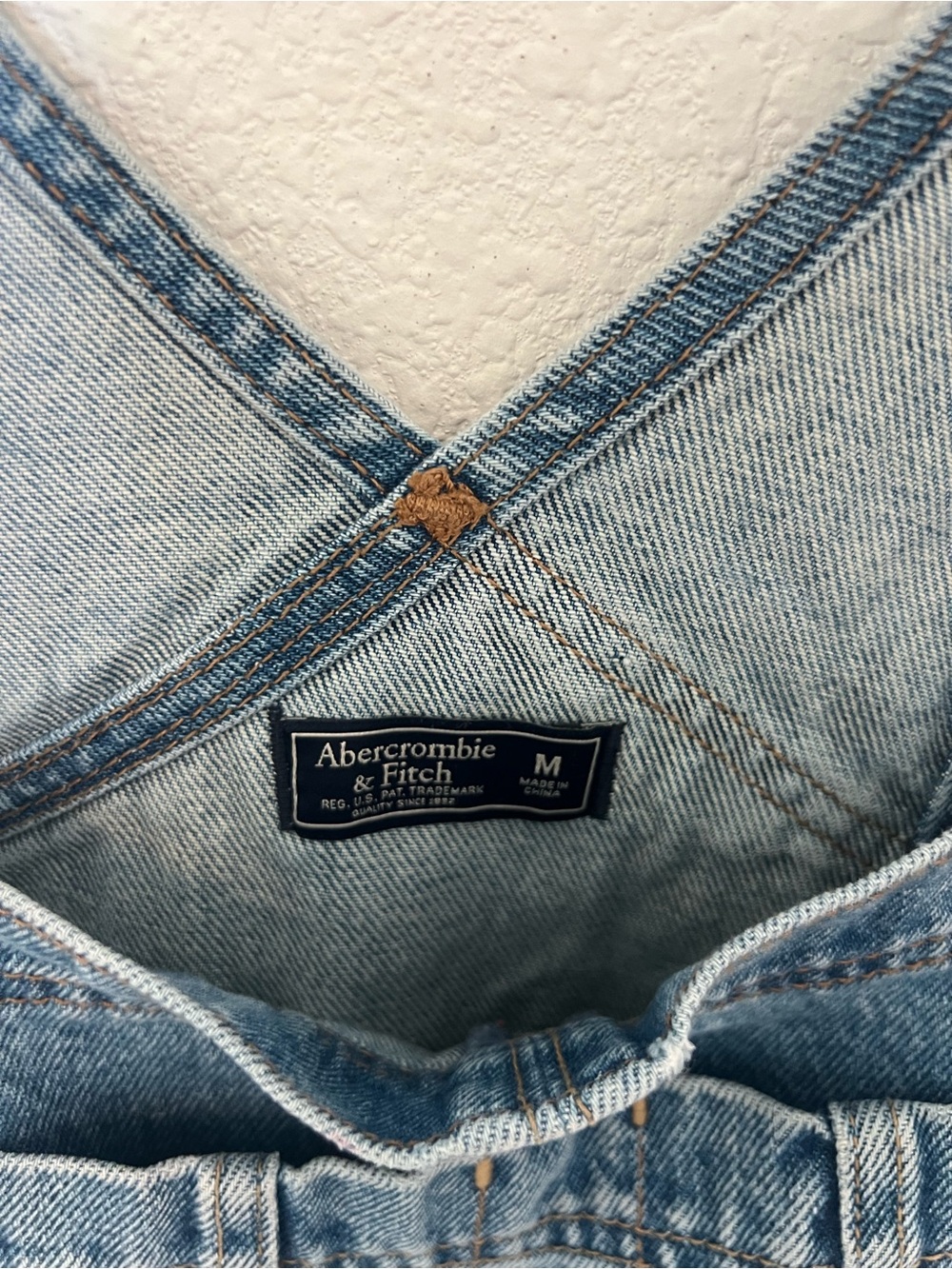 Abercrombie Denim Overalls  - Medium Wash - Picture 2 of 7